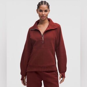 lululemon Scuba Oversized Funnel-Neck Half Zip Rockwood XS/S Great Condition